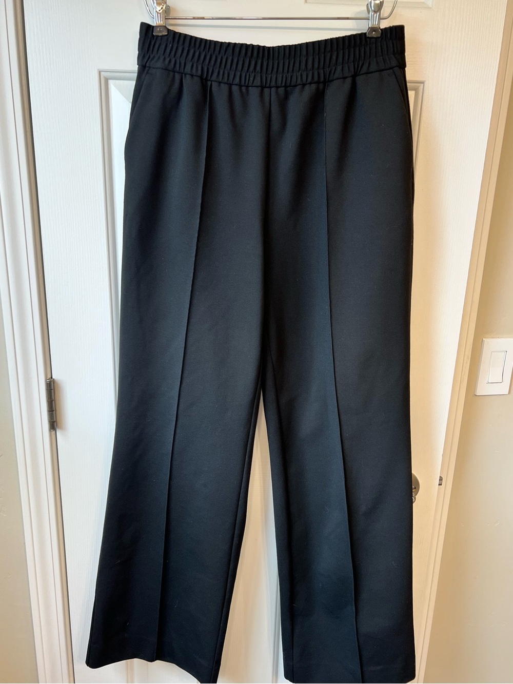 All Saints Millie Wide Leg Trousers Black 8 - Picture 4 of 13
